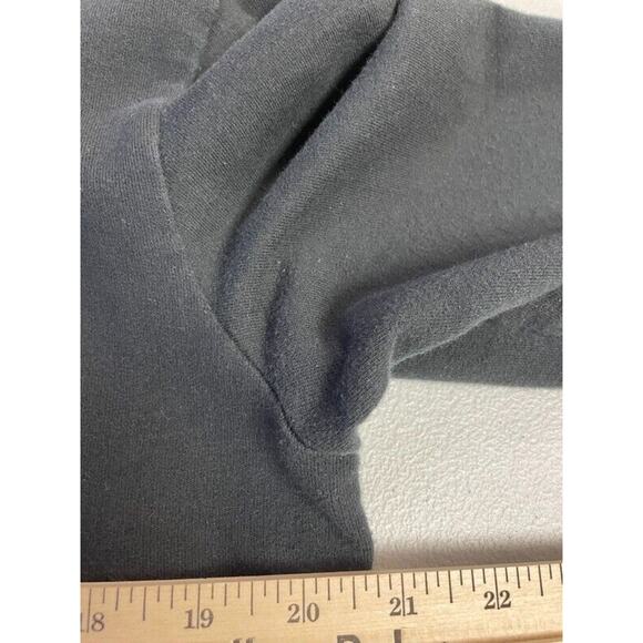 Armani Exchange Sweater Mens Large Black Shoulder Zip Reflective Long Sleeve - Picture 8 of 8